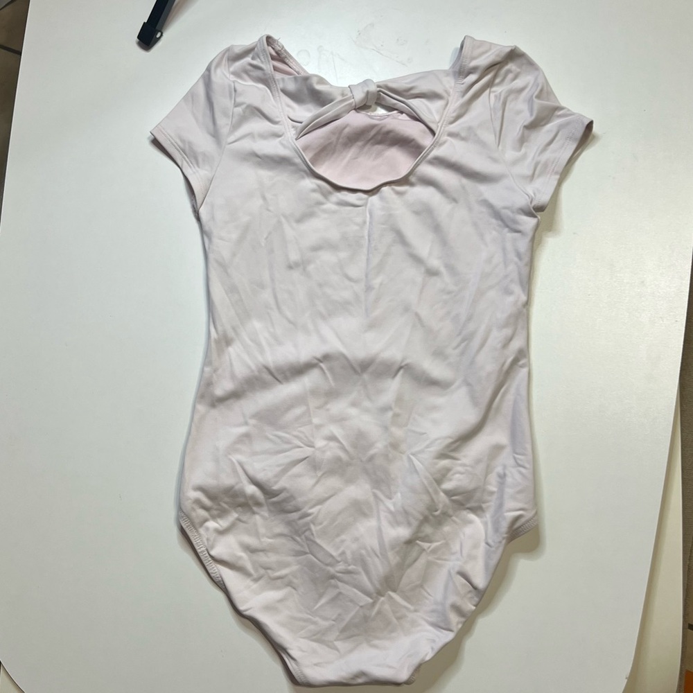 Soft Pink Short Sleeve Leotard